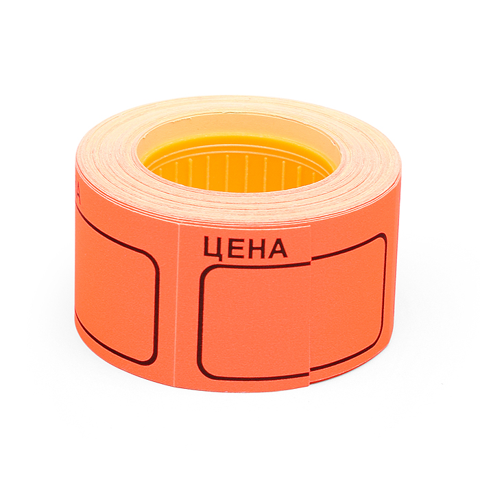 Этикетка "Цена" 50x35 мм, красная, 200 шт в рулоне Этикетка "Цена" 50x35 мм, красная, 200 шт в рулоне