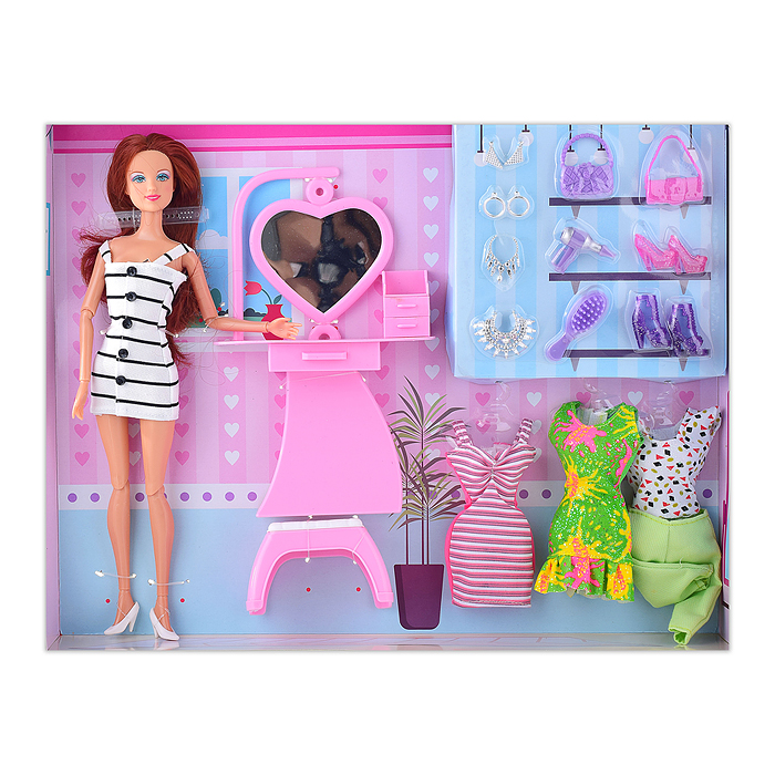 Фото к товару Кукла 8418 с аксессуарами, в коробке Кукла 8418 с аксессуарами, в коробке