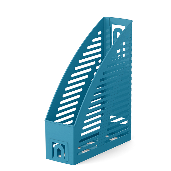 Подставка для бумаг вертикальная пластиковая Base, Vivid, 85мм, бирюзовый