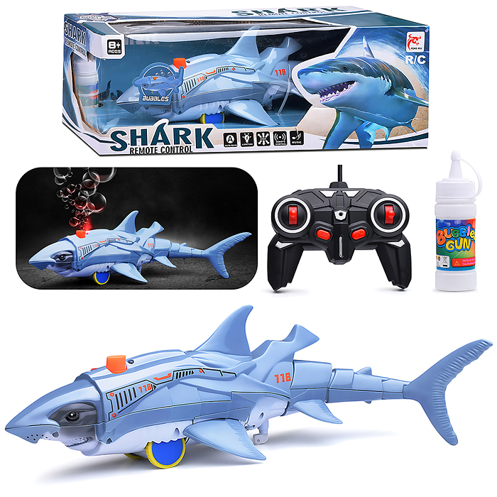 Акула FN618-1 "Bubbles shark"р/у, 27 MHz, в коробке Акула FN618-1 "Bubbles shark"р/у, 27 MHz, в коробке