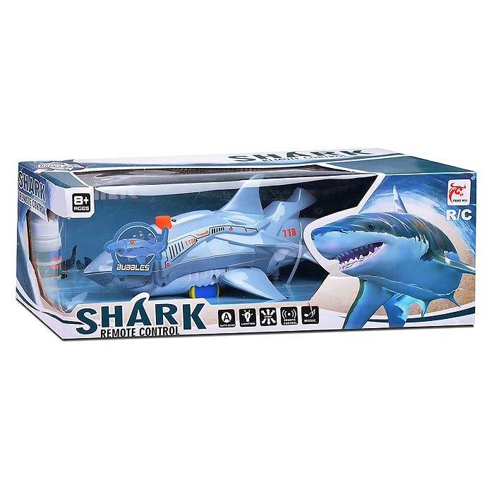 Фото к товару Акула FN618-1 "Bubbles shark"р/у, 27 MHz, в коробке Акула FN618-1 "Bubbles shark"р/у, 27 MHz, в коробке