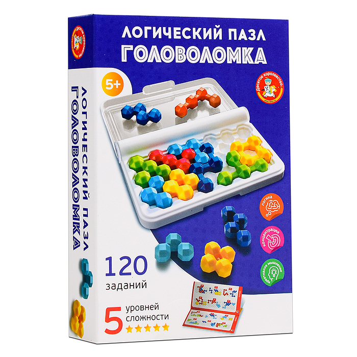 Игра головоломка "Логический пазл" фигурная 10 эл Учись играя
