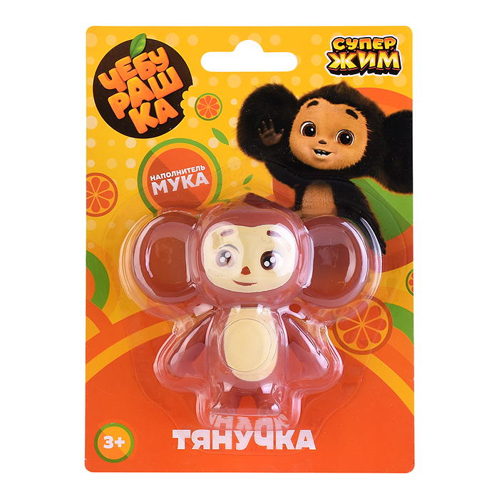 Игрушка-антистресс тянучка "Чебурашка" наполнение мука, блистер Супер Жим Игрушка-антистресс тянучка "Чебурашка" наполнение мука, блистер Супер Жим