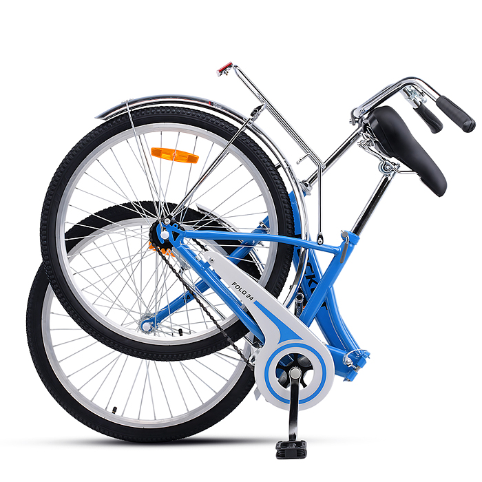 Велосипед 24" Rocket City Fold 24, цвет синий, размер 16"