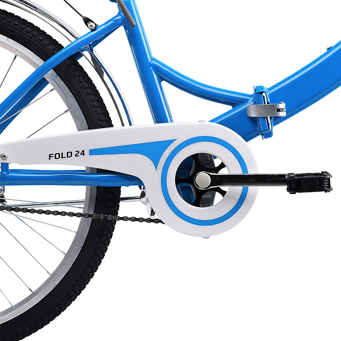 Велосипед 24" Rocket City Fold 24, цвет синий, размер 16"