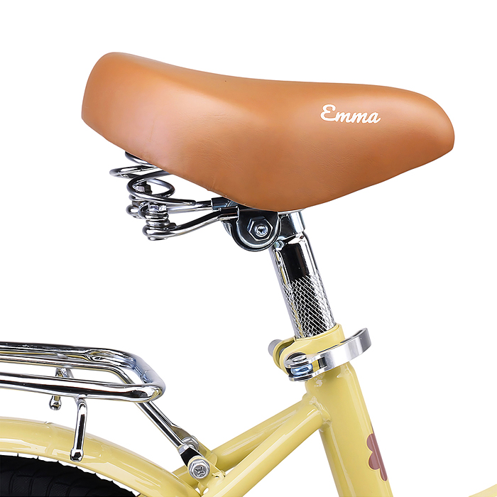 Фото к товару Велосипед 18" Rocket Emma, цвет желтый Велосипед 18" Rocket Emma, цвет желтый