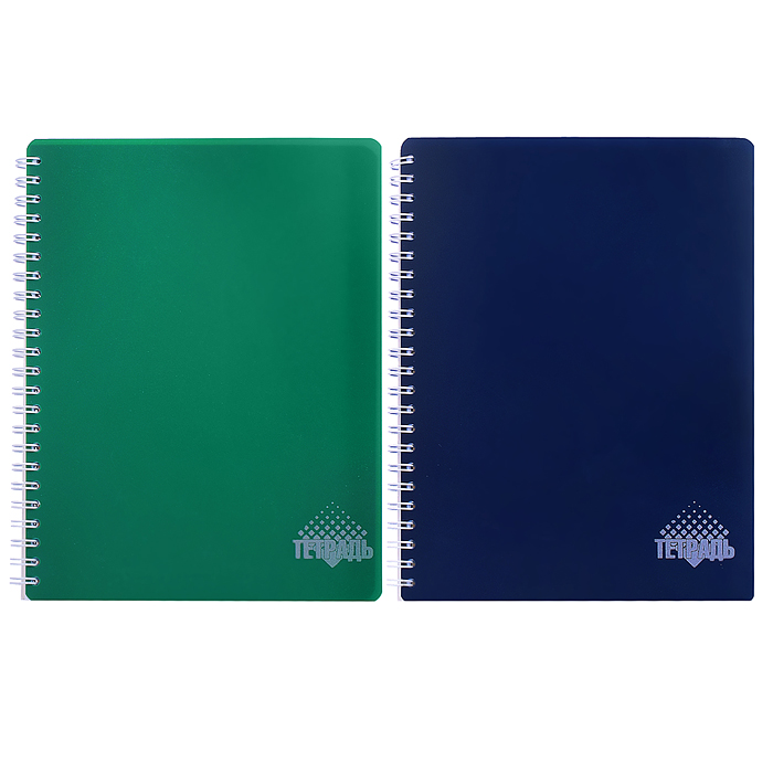 Тетрадь 96л. на гребне "Зеленый/Синий" Тетрадь 96л. на гребне "Зеленый/Синий"