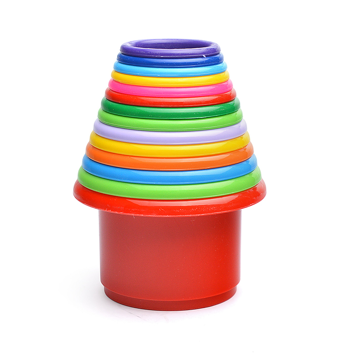 Фото к товару Пирамидка большая 14 формочек Пирамидка большая 14 формочек