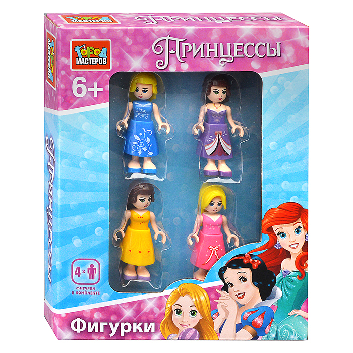 Конструктор фигурки "Принцессы" 4 шт. Конструктор фигурки "Принцессы" 4 шт.