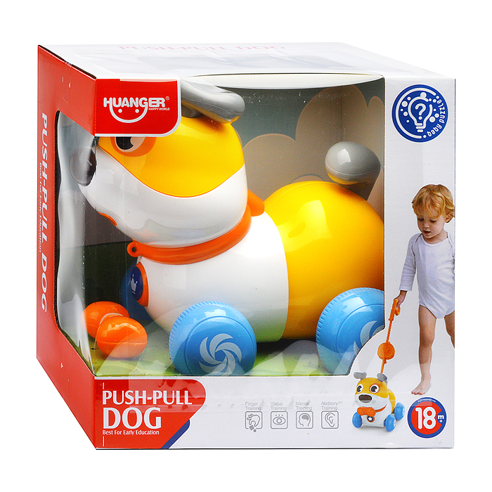 Каталка HE0553 "Собака" в коробке