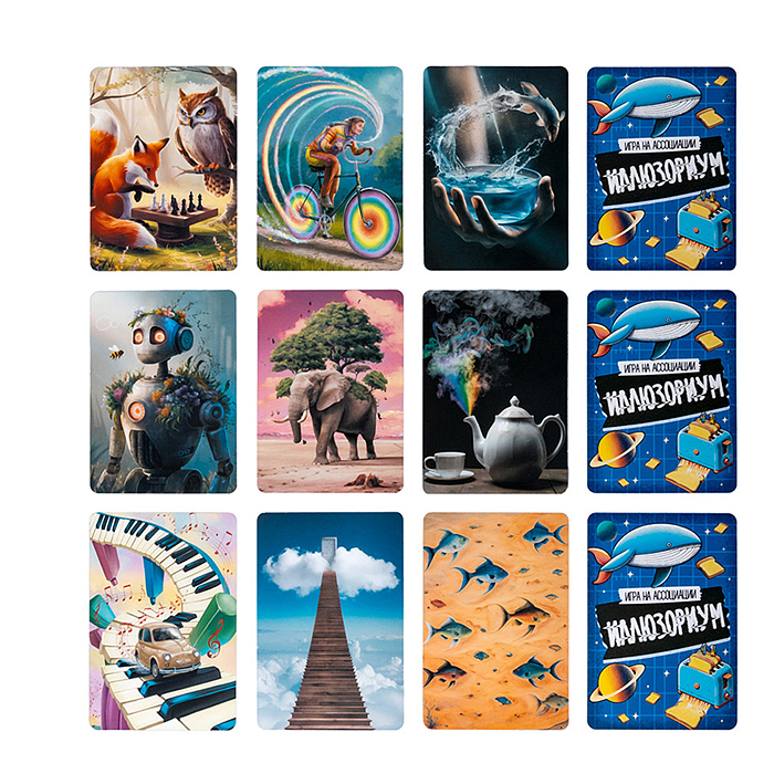 Фото к товару Игра настольная "Иллюзориум" дорожная версия Игра настольная "Иллюзориум" дорожная версия