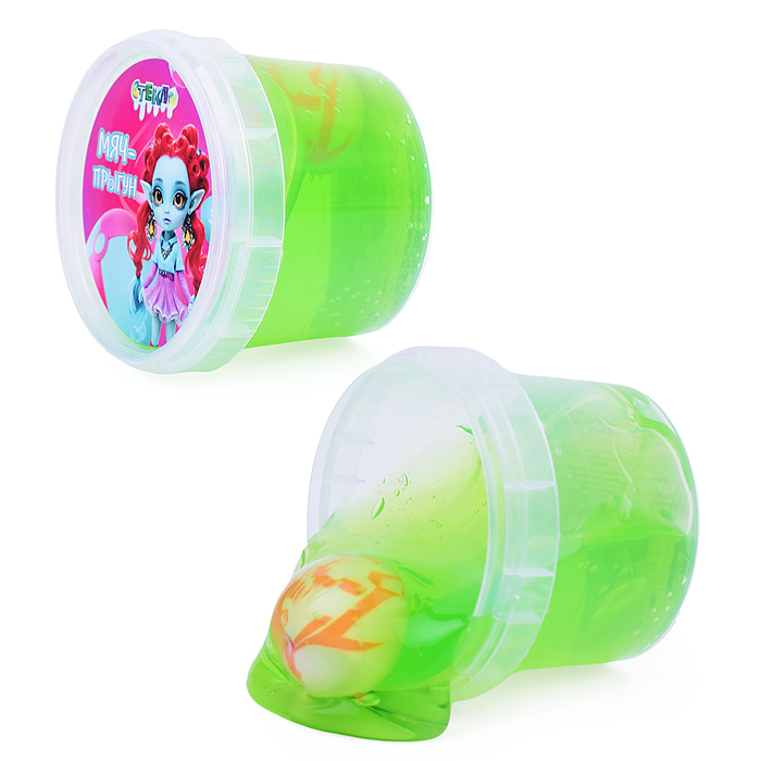 Слайм "Стекло" 90 гр Зеленый Мяч-Прыгун Слайм "Стекло" 90 гр Зеленый Мяч-Прыгун