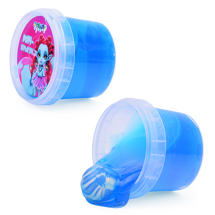 Слайм "Стекло" 90 гр Синий Мяч-Прыгун Слайм "Стекло" 90 гр Синий Мяч-Прыгун