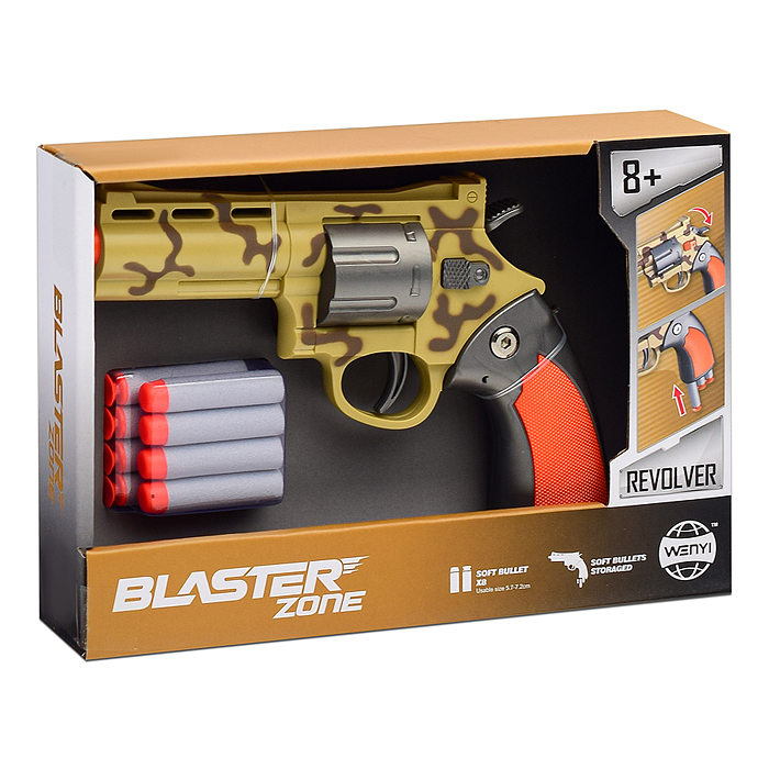 Фото к товару Револьвер WY2108D "Дуэль" в коробке Револьвер WY2108D "Дуэль" в коробке