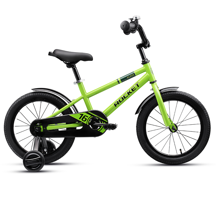 Велосипед 16" Rocket Gloss, цвет зеленый