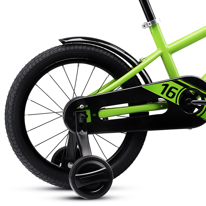 Фото к товару Велосипед 16" Rocket Gloss, цвет зеленый Велосипед 16" Rocket Gloss, цвет зеленый
