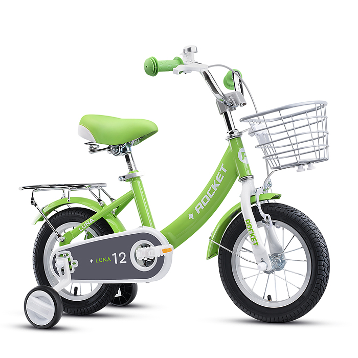 Фото к товару Велосипед 12" Rocket Luna, цвет зеленый Велосипед 12" Rocket Luna, цвет зеленый