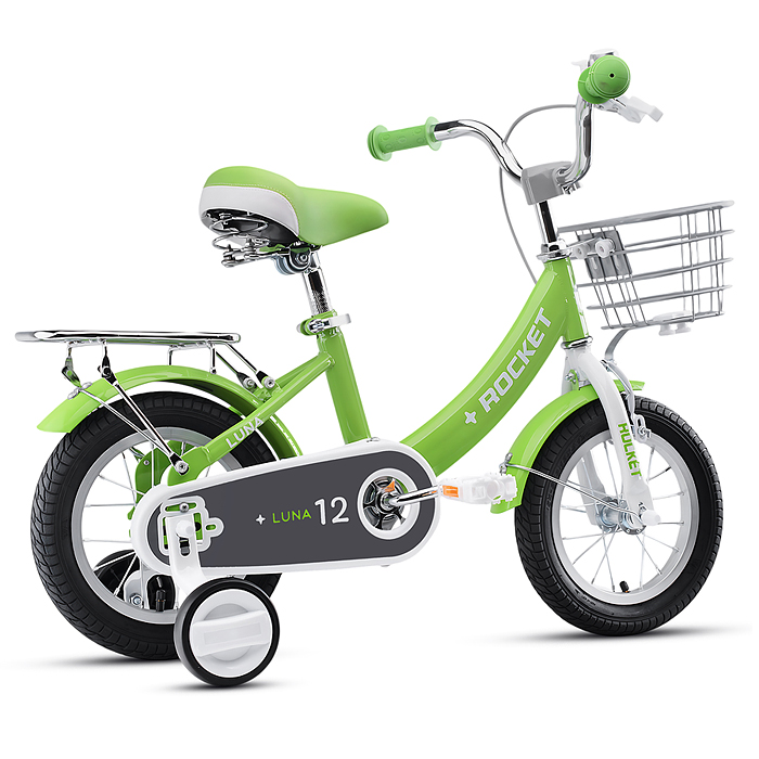 Фото к товару Велосипед 12" Rocket Luna, цвет зеленый Велосипед 12" Rocket Luna, цвет зеленый
