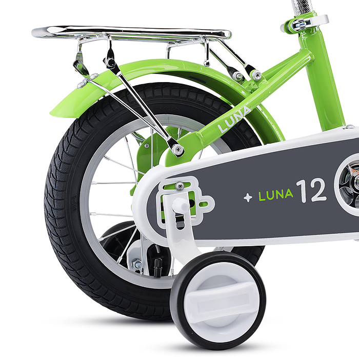 Фото к товару Велосипед 12" Rocket Luna, цвет зеленый Велосипед 12" Rocket Luna, цвет зеленый
