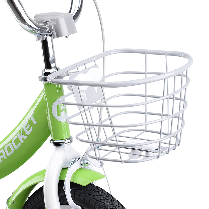 Фото к товару Велосипед 12" Rocket Luna, цвет зеленый Велосипед 12" Rocket Luna, цвет зеленый