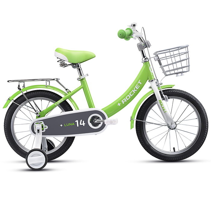 Велосипед 14" Rocket Luna, цвет зеленый