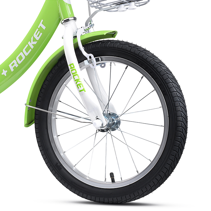 Фото к товару Велосипед 14" Rocket Luna, цвет зеленый Велосипед 14" Rocket Luna, цвет зеленый