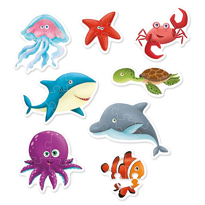 Фото к товару Пазл "Морские обитатели" Пазл "Морские обитатели"