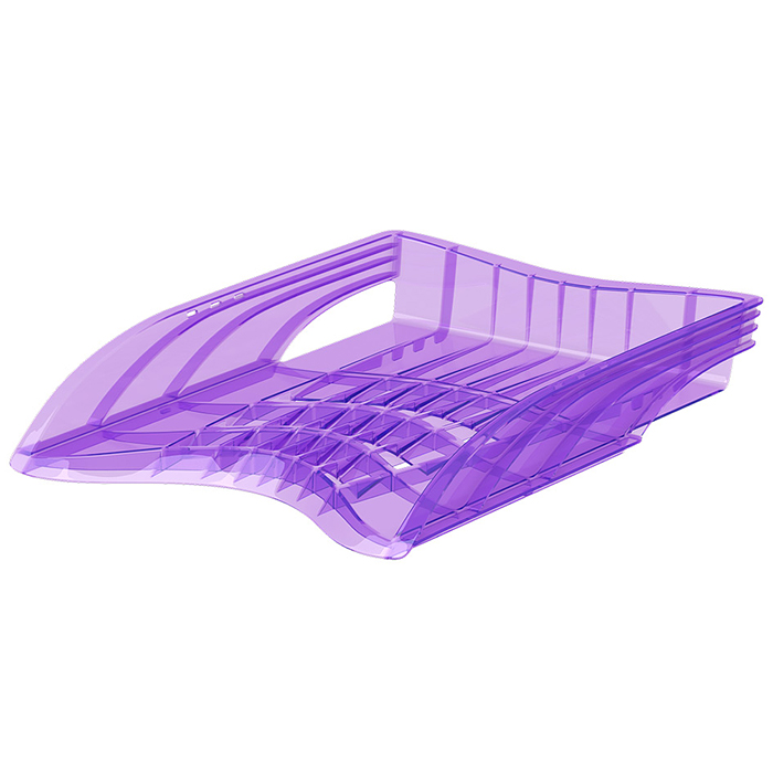 Лоток пластиковый для бумаг S-Wing, Standard, сиреневый