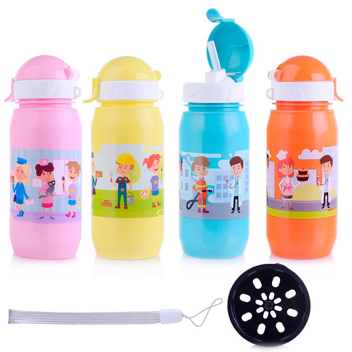 Бутылка для воды и других напитков 400 мл. "Профессии" в ассортименте