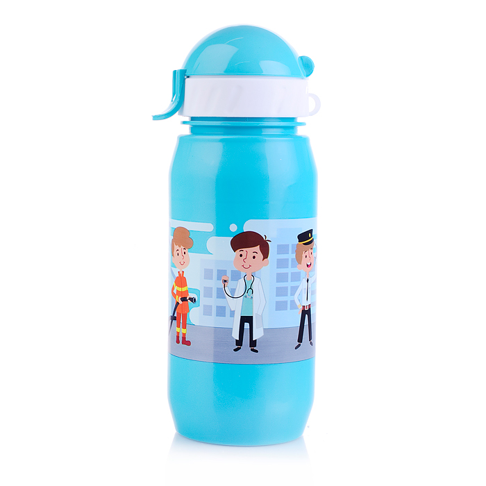 Фото к товару Бутылка для воды и других напитков 400 мл. "Профессии" в ассортименте Бутылка для воды и других напитков 400 мл. "Профессии" в ассортименте