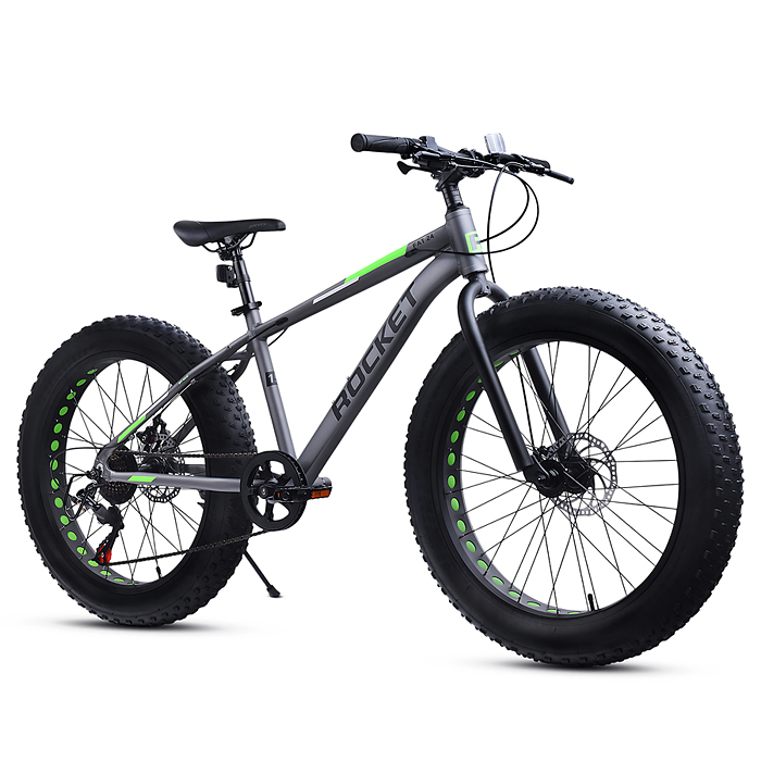 Фото к товару Велосипед 24" Rocket Fat 24, цвет серый, размер 15" Велосипед 24" Rocket Fat 24, цвет серый, размер 15"