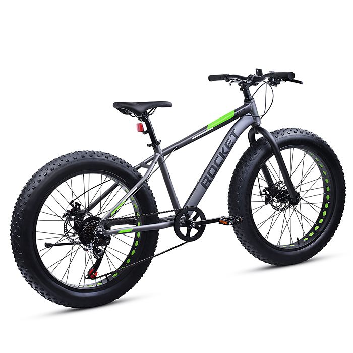 Фото к товару Велосипед 24" Rocket Fat 24, цвет серый, размер 15" Велосипед 24" Rocket Fat 24, цвет серый, размер 15"