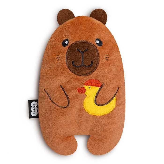 Игрушка с вишневыми косточками (Капибара с уточкой) Игрушка с вишневыми косточками (Капибара с уточкой)