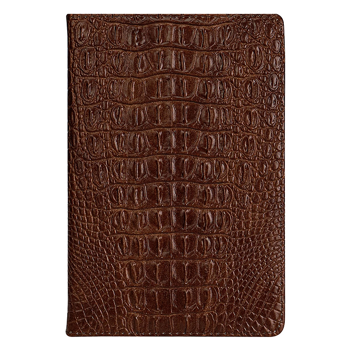 Ежедневник недатированный A5, 136л. "Croco Style" коричневый