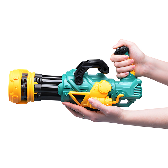 Фото к товару Пушка UT0161-3 "Мега-3" для мыльных пузырей, в коробке Пушка UT0161-3 "Мега-3" для мыльных пузырей, в коробке