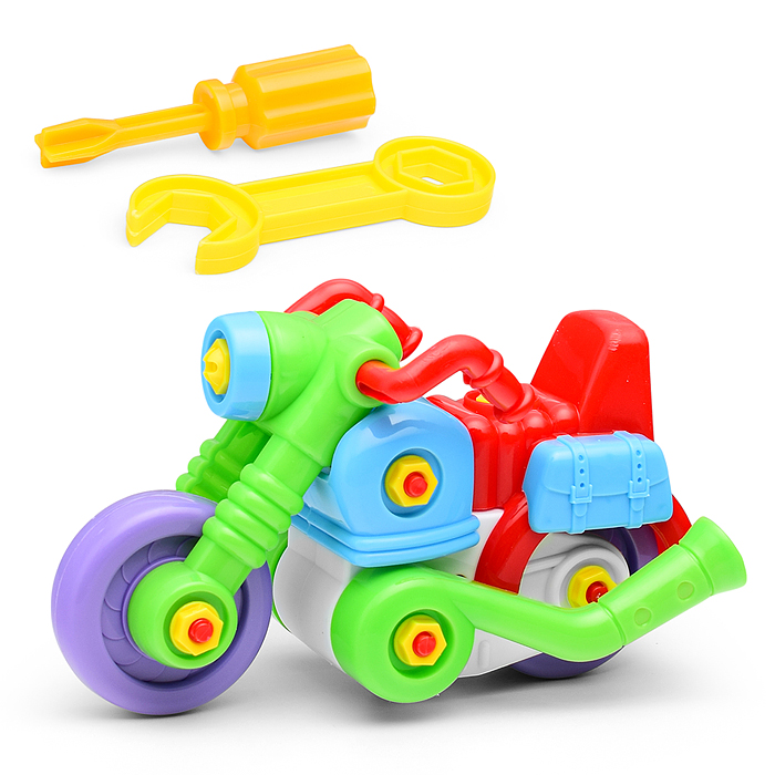 Игрушка пластмассовая "Конструктор-мотоцикл" Игрушка пластмассовая "Конструктор-мотоцикл"