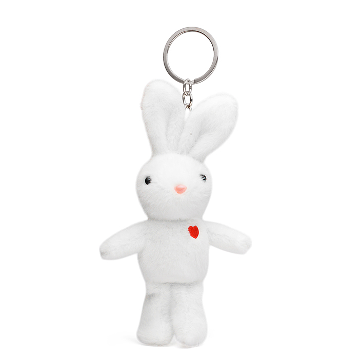 Мягкая игрушка-брелок М1412 "Заяц" ароматизированный, с маленьким сердечком 18см