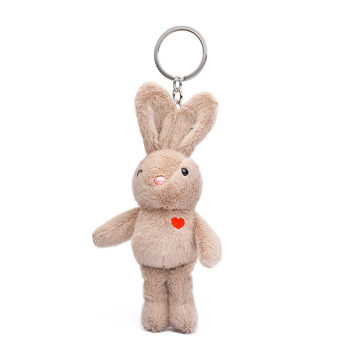 Мягкая игрушка-брелок М1412 "Заяц" ароматизированный, с маленьким сердечком 18см