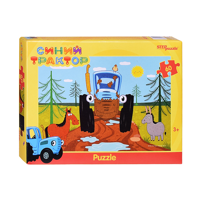 Пазлы 60 "Синий трактор" (Биг Папа) Пазлы 60 "Синий трактор" (Биг Папа)