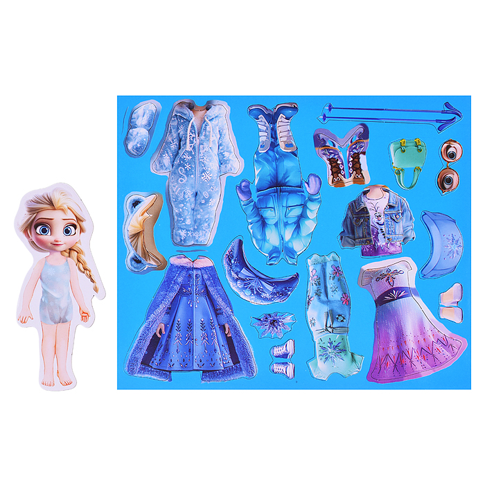 Одень принцессу. Развивающая игра на магнитах. 270х240х10мм.