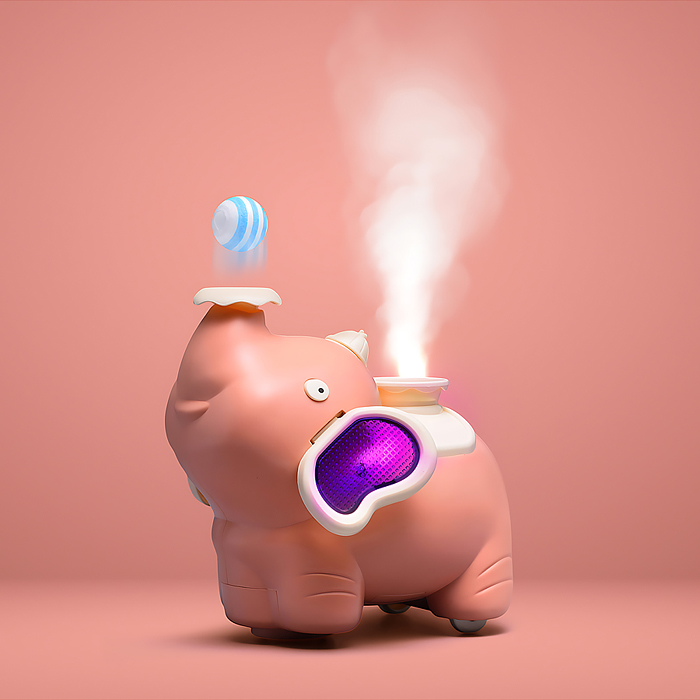 Интерактивная игрушка 158-2C "Слоненок" в коробк