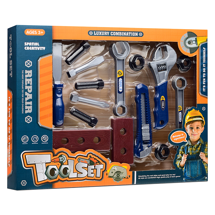 Фото к товару Набор инструментов 881-3 "Юный мастер" в коробке Набор инструментов 881-3 "Юный мастер" в коробке