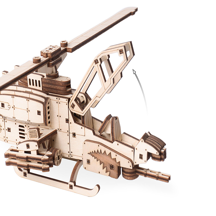 Фото к товару Модель Вертолёт "Стальной оскал" Модель Вертолёт "Стальной оскал"