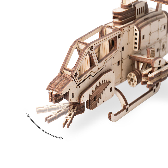 Фото к товару Модель Вертолёт "Стальной оскал" Модель Вертолёт "Стальной оскал"