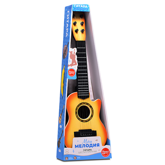 Фото к товару Гитара UT0193 "Моя мелодия" в коробке Гитара UT0193 "Моя мелодия" в коробке