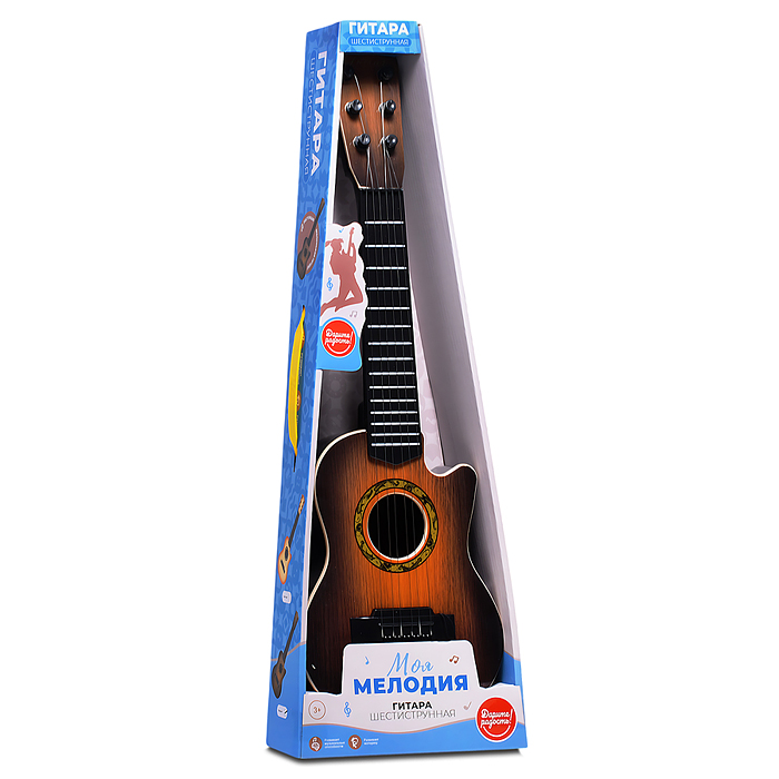 Фото к товару Гитара UT0193 "Моя мелодия" в коробке Гитара UT0193 "Моя мелодия" в коробке