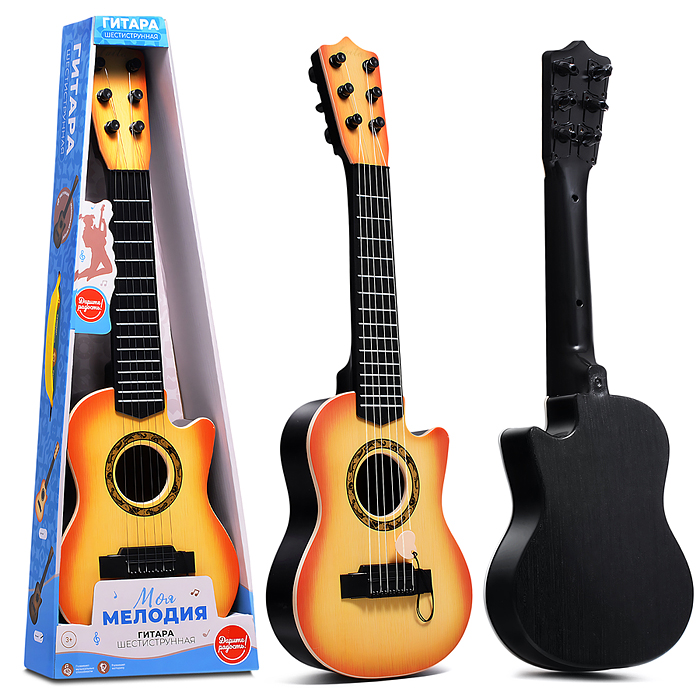 Фото к товару Гитара UT0193 "Моя мелодия" в коробке Гитара UT0193 "Моя мелодия" в коробке
