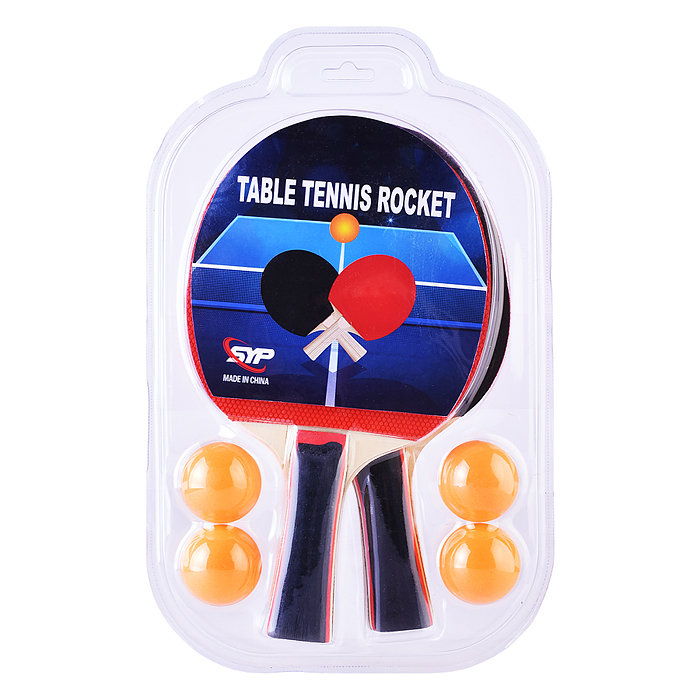 Набор для настольного тенниса 00-5683 (2 ракетки, 4 мяча) на блистере