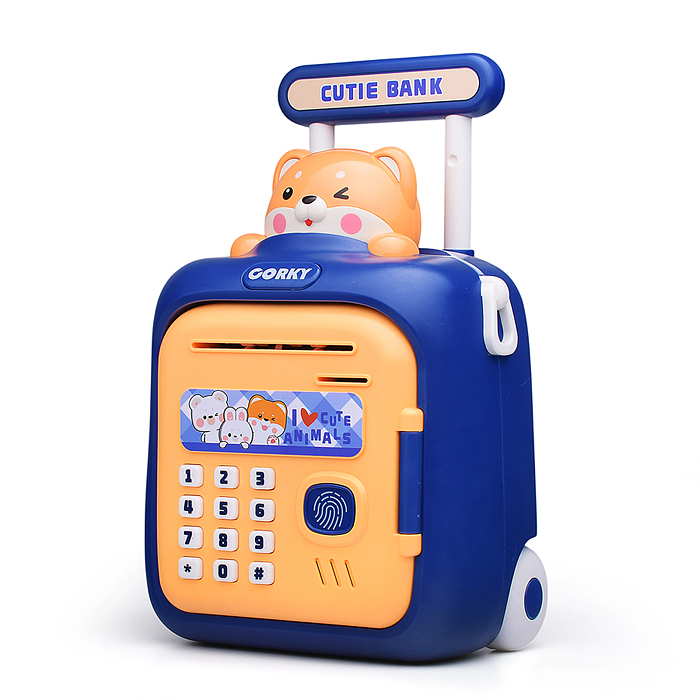 Фото к товару Копилка 33825 "Чемодан" с мишкой, в коробке Копилка 33825 "Чемодан" с мишкой, в коробке