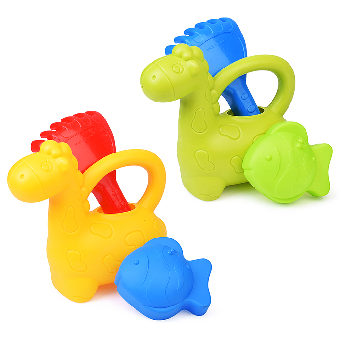 Песочный набор 8295-85A "Жирафик" (лейка, грабельки, формочка) в сетке Песочный набор 8295-85A "Жирафик" (лейка, грабельки, формочка) в сетке